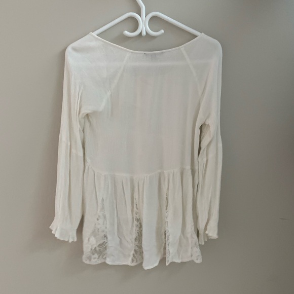 White long sleeve dress top - Picture 2 of 2